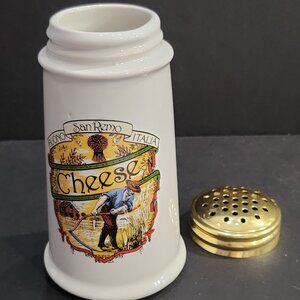 Vintage Himark Cheese Shaker With Gold Metal Lid